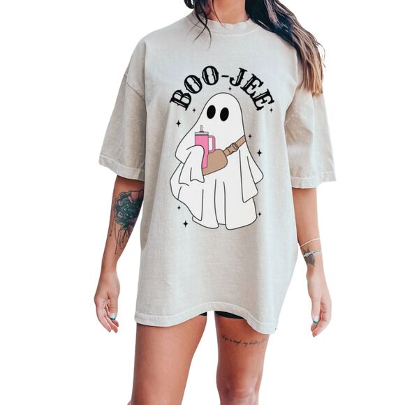 Bella & Canvas Boo-Jee Spooky Season Graphic Tshirt Tee Halloween Top M - Picture 1 of 5